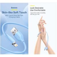 Gambar BASEUS Kabel Data Jelly Liquid Silica Gel USB to Lightning Fast Charging Cable Casan Original Ori - Hitam dari Pampam Shop Kab. Tangerang 3 Tokopedia