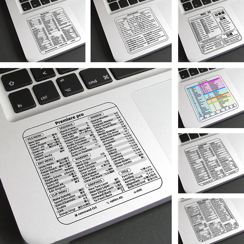 Computer Cut Sticker Diy Shop Computer Software Shortcut Key Tips Waterproof Computer Sticker DIY ...