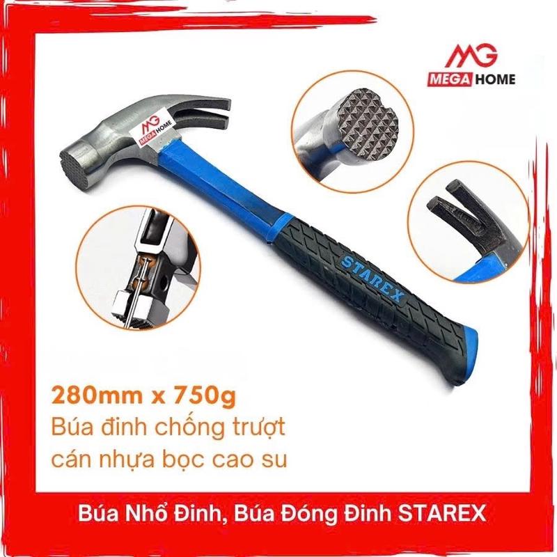Búa Sừng Dê, Búa Nhổ Đinh Cán Bọc Nhựa 16oz / 450g Starex - Búa Đóng Đinh Chống Trơn Trượt Đa Năng, Tay Cầm Chắc Chắn 0