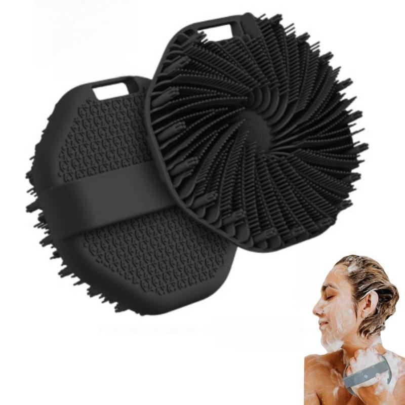 Silicone Body Scrubber, Shampoo Massage Brush, Exfoliating Bath Shower Brush Scrubbers, Bathroom Accessories 1