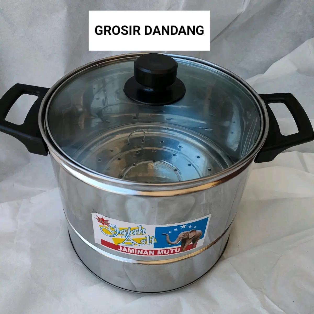 Dandang kukusan/nasi tutup kaca