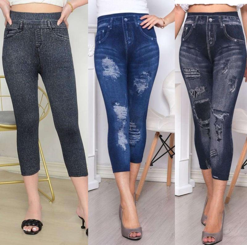 Product Introduction of Legging 7/8 ripped jeans/Legging fhashio/legging wanita Celana Nyaman 2