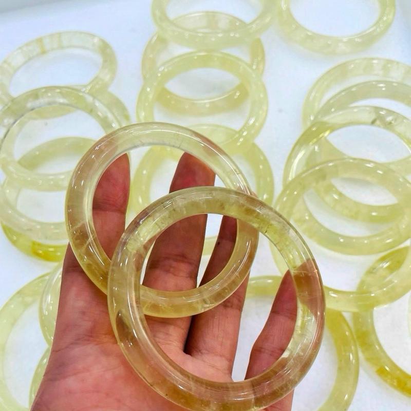 Vòng bản thạch anh vàng tự nhiên sang trọng may mắn tài lộc Vietnam hằng ngày vn đá 3