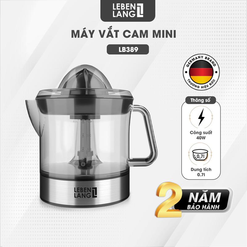  Máy vắt cam ép cam chính hãng LEBENLANG LB389 của Đức dung tích 700ml bảo hành 24 tháng 