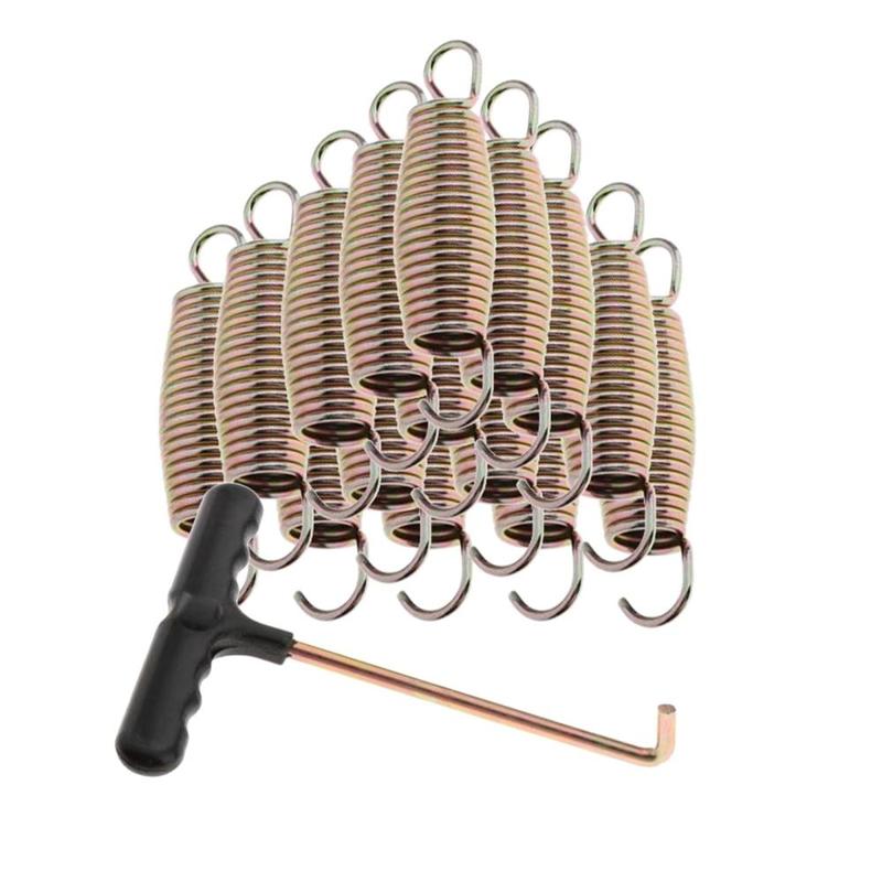 15Pcs Trampoline Springs Replacement Weather Resistant with Spring Hook 5