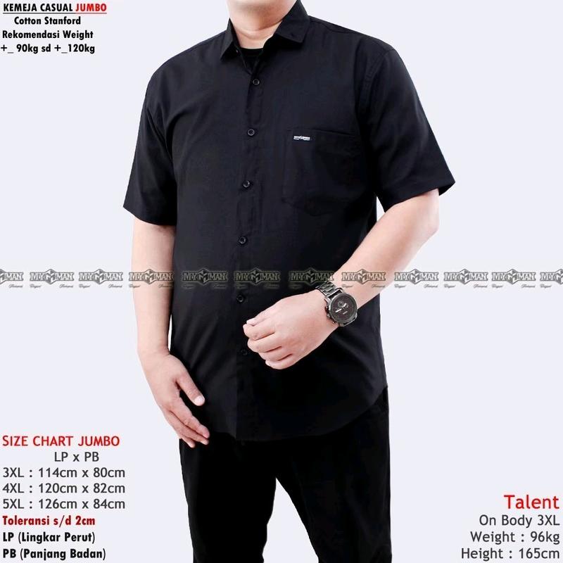 kemeja pendek jumbo original MY MAN 1
