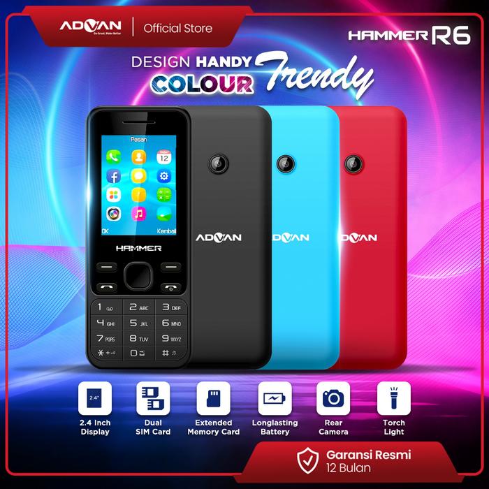 Advan Hammer R1 Promo ADVAN HAMMER R6 Handphone Poliponik Feature Phone CandyBar ...