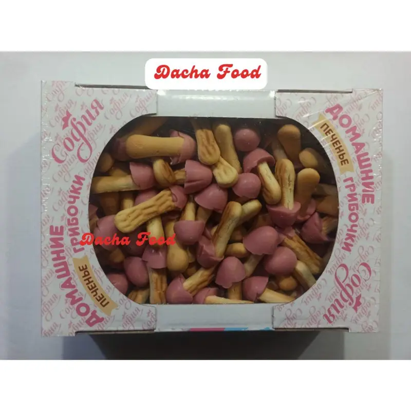 Bánh quy nấm socola Sofia của Nga - Bánh quy giòn, mũ nấm từ socola thơm ngon, bổ dưỡng được rất nhiều bạn nhỏ yêu thích - Dacha thực phẩm Nga 5