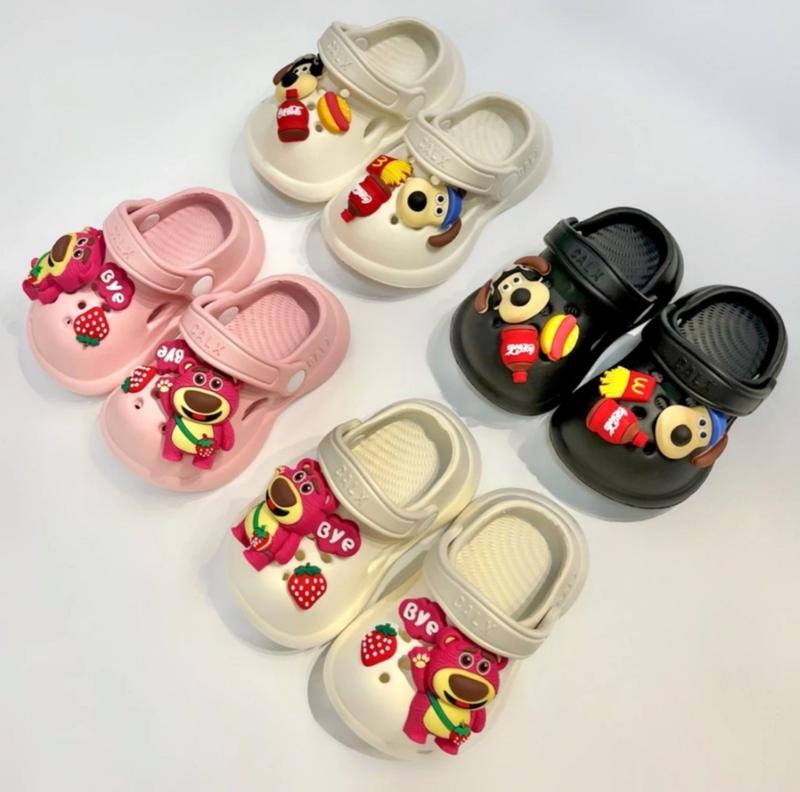 Dép sục họa tiết GẤU DÂU đáng yêu cho bé trai bé gái(Mã 909*14) Voi Sandal Giày