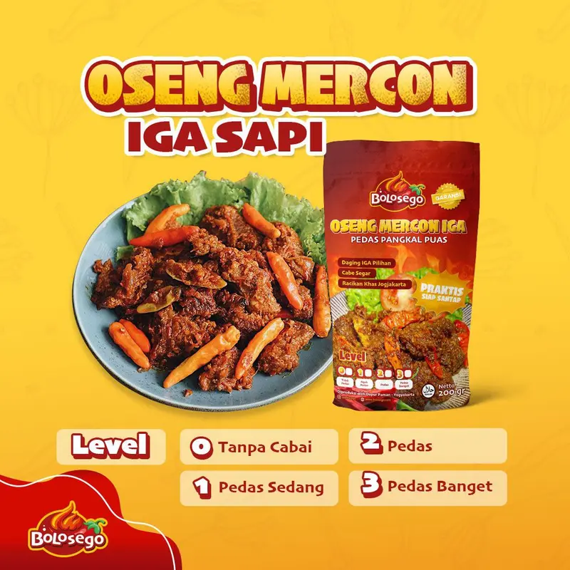 PAKET JAGOAN BARU BOLOSEGO (2 PACK OSENG IGA MERCON + 1 PACK OSENG METEYOR) 1