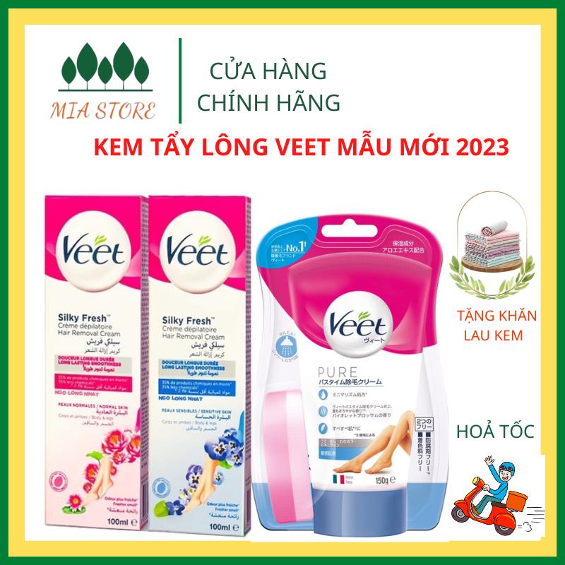 CHE TÊN SP Kem tẩy lông Veet Nhật Bản tẩy lông vùng kín Bikini, nách, lông chân tay wax lông da nhạy cảm không rát da kem  tẩy  lông  vĩnh  viễn