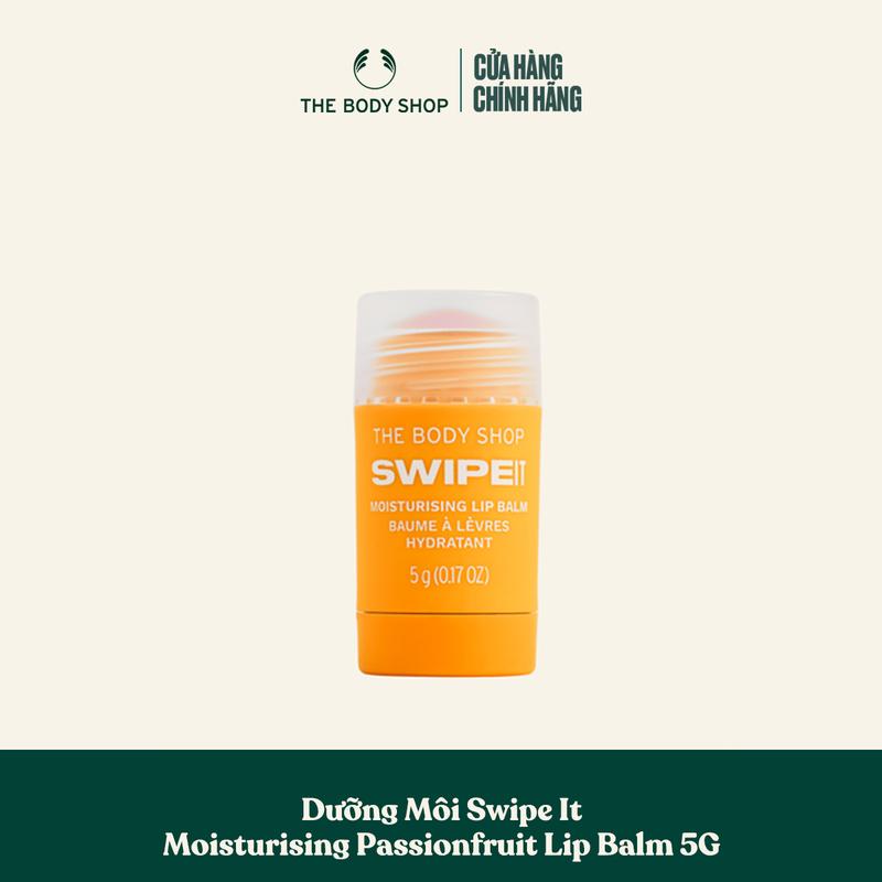 HẠN SỬ DỤNG: 04 2026 The Body Shop Dưỡng Môi Swipe It Moisturising Passionfruit Lip Balm 5G