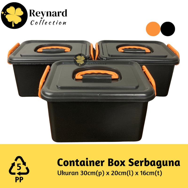 Container Hitam Box Serbaguna Container Hajatan Berkatan Box 8L ...