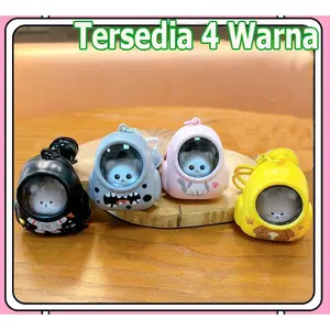 AR SWEETHOME Gantungan Kunci Backpack Cat Bear/Gantungan Tas 3D/Gantungan kunci pasangan/Gantungan Mobil Motor Karakter Lucu