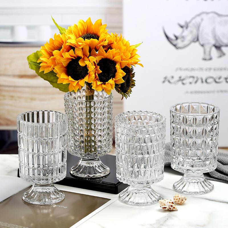 Product Introduction of [28-23-18 cm] Bình cắm hoa dáng ly thuỷ tinh trang trí phòng khách - Lọ hoa decor bàn tiệc sang trọng, ly cắm hoa thuỷ tinh trong suốt nhiều size Thủy Tinh 17