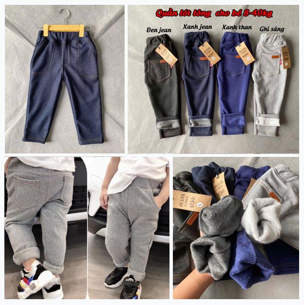 Quần LÓT LÔNG cho bé trai bé gái đủ sz từ 8-40kg siêu dày dặn co giãn mềm mịn