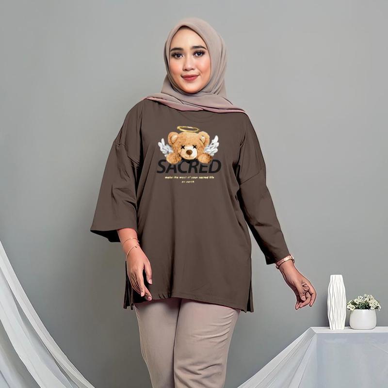 kaos oversize ld120-140cm/kaos wanita jumbo 45-120kg/kaos big size layla /fashion tiktok 3