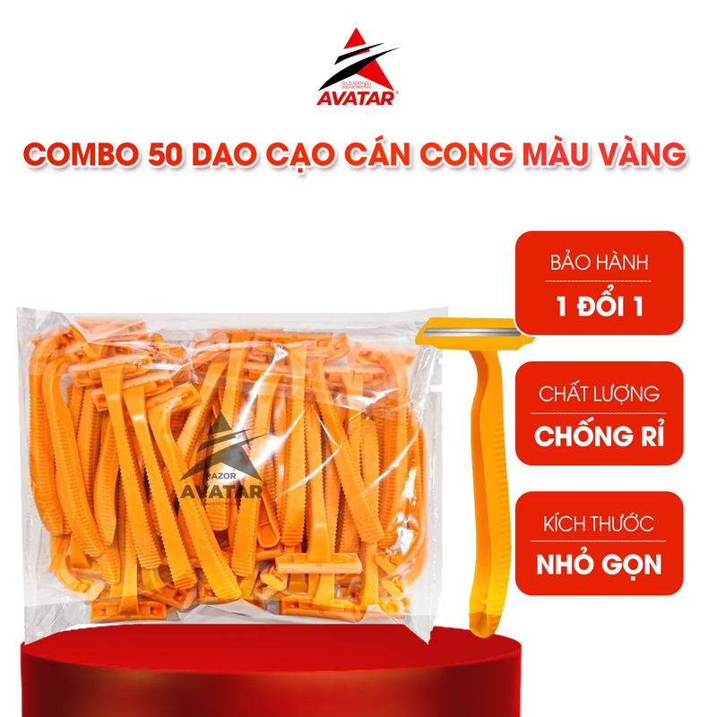 [NHIỀU MẪU]  Combo 50 cây Dao Cạo Râu 50 Cây/Túi Siêu Tiết Kiệm , Nhựa Cao Cấp Bền Bỉ avatar vietnam