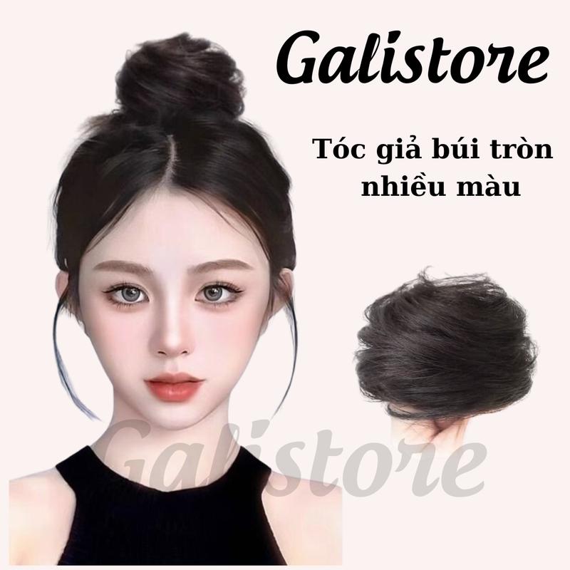 Búi Tóc TRÒN củ tỏi, Búi Tóc giả phong cách Hàn Quốc, Búi Tóc Giả Xoăn Bằng Sợi Tổng Hợp Co Giãn Dành Cho Nữ - galistore cho Nữ Wig Women
