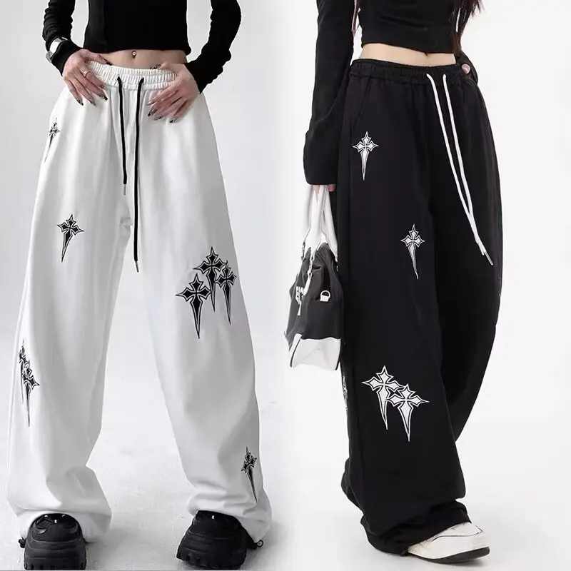 Quần Dài Hip Hop Dáng Rộng, Phong Cách Mỹ, Quần Thường Ngày In Hình XINGX Cho Nam, Quần Đôi Nam Nữ, Quần Ống Đứng Cạp Cao Mùa Xuân Và Mùa Thu, Thời Trang, Đã Giặt