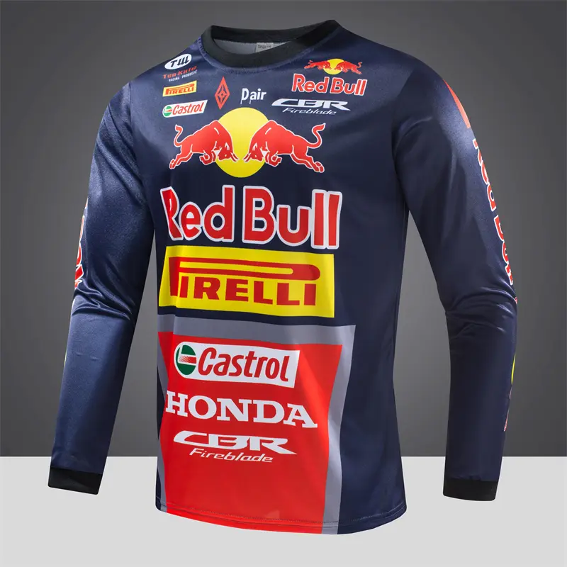 HONDA Motorcycle Jersey Shirt Apparels Long Sleeve Cycling For Men New Style Bike Rider Sports