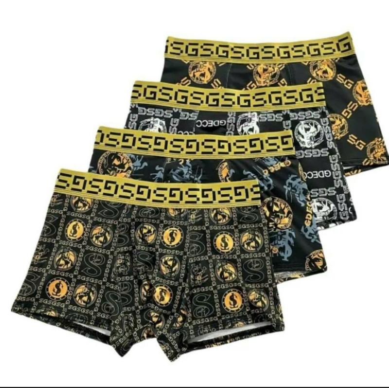 Combo 3-5 quần sịp đùi hoàng gia [hàng loại 1], Quần Boxer  Nam HG thun lạnh cao cấp co giãn 4 chiều thoáng mát, Quần Lót Nam bền đẹp có lớp kháng khuẩn Menswear, quần xì nam, quần sịt nam