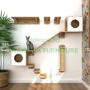Playground Cat Condo Warna Putih minimalis