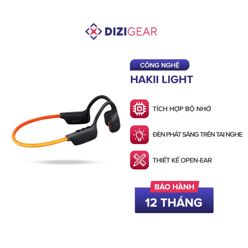 Tai Nghe Chạy bộ Havit Hakii Light, Dây đeo phát sáng, Tích hợp bộ nhớ, Thiết Kế Open-Ear, BT 5.3, Nghe Nhạc Đến 12 Giờ- Hàng Chính Hãng
