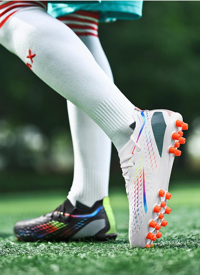 Product Introduction of In Stock Long Nail Broken Nail Football Boots Youth Soccer Shoes Men and Women Same Style More than Sneaker Human Made Sneakers Male and Female Students Youth Soccer Shoes Lawn Training Shoes 27