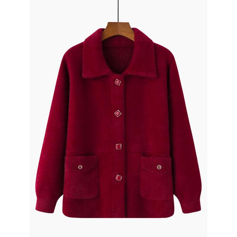  Áo Khoác Trung Niên Nữ Mùa Đông Cho Mẹ HAFA Chất Nỉ Dày Hàng Quảng Châu Cao Cấp Màu Nâu Size M L Tặng Bà Người Già Cao Tuổi Xuất Xứ Quảng Châu Chất Liệu Nỉ Lông Size M 45 60kg L 60 80kg 