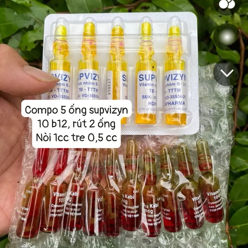 Compo 5 supvizyn 10 b12 kabi dùng cho gà tơ mới vào chuồng hiệu quả(tặng bơm) thuôc