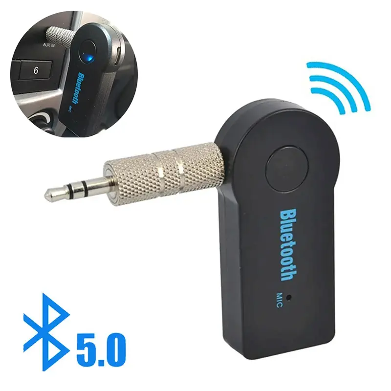 2 in 1 Wireless Bluetooth 5.0 Receiver Transmitter Adapter 3.5mm Jack For Car Music Audio Aux A2dp Headphone Reciever Handsfree
