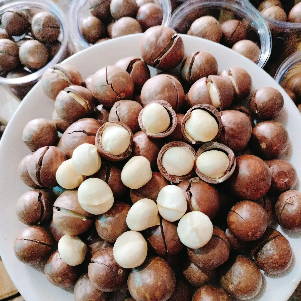 500g hạt mắc ca đak lak Snack Ăn Vặt Food hạnh