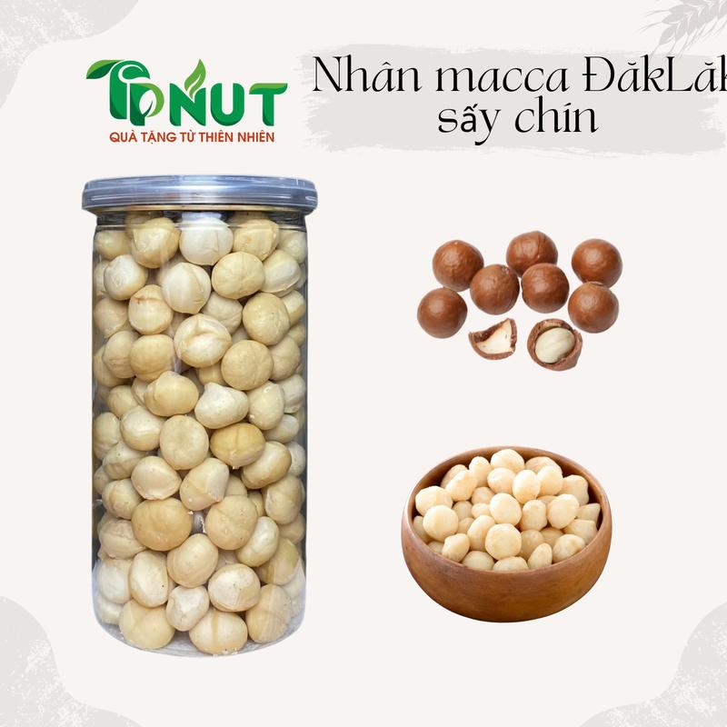 500g hoặc 250g Nhân hạt Mắc ca sấy chín loại nguyên/vỡ đôi