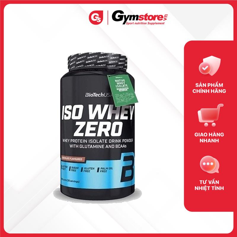Bột Whey Protein BioTechUSA ISO Whey Zero, 2 Lbs (908 g) - Made in USA | GYMSTORE