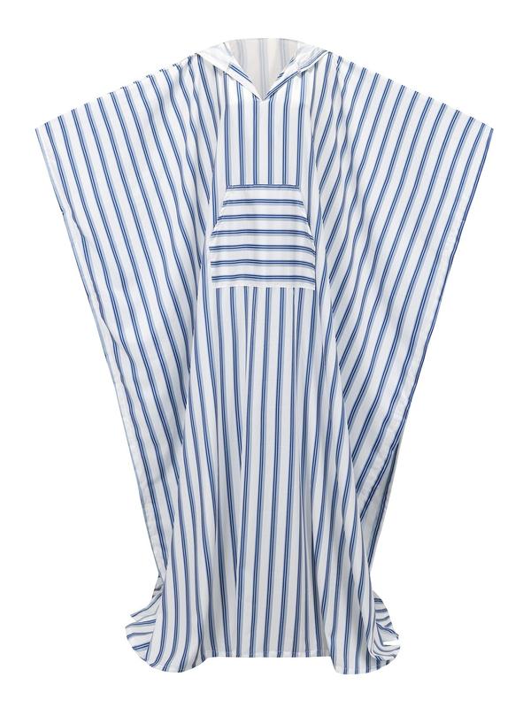 Men's Striped Print Pocket Batwing Sleeve Lounge Robe, Loose Casual Comfy Hooded Long Sleeve Dressing Gown for Spring & Fall, Men's Islamic Clothing for Daily Wear 1