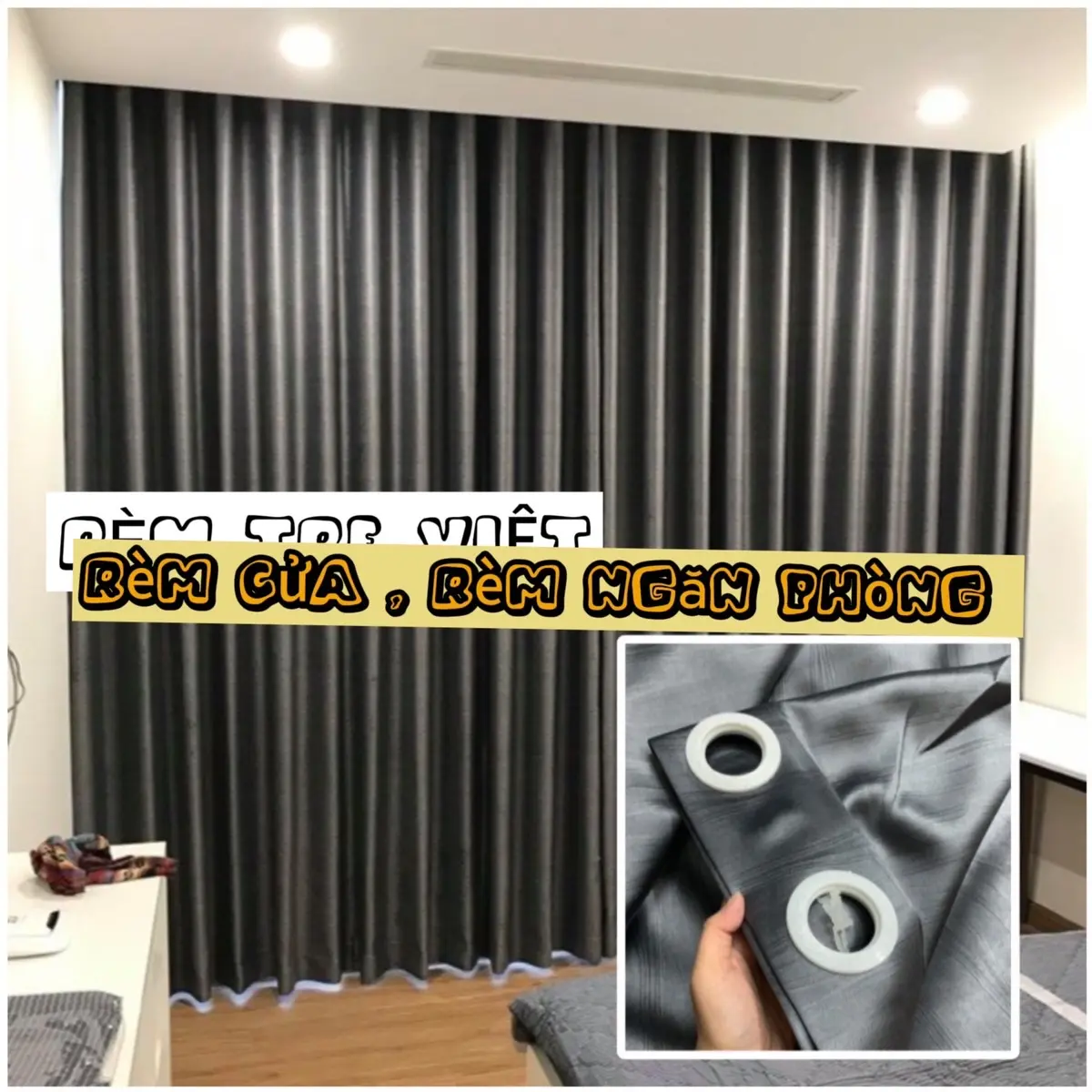 Rèm đóng lỗ chống nắng cản nhiệt cản máy lạnh cao cấp RÈM TRE VIỆT
