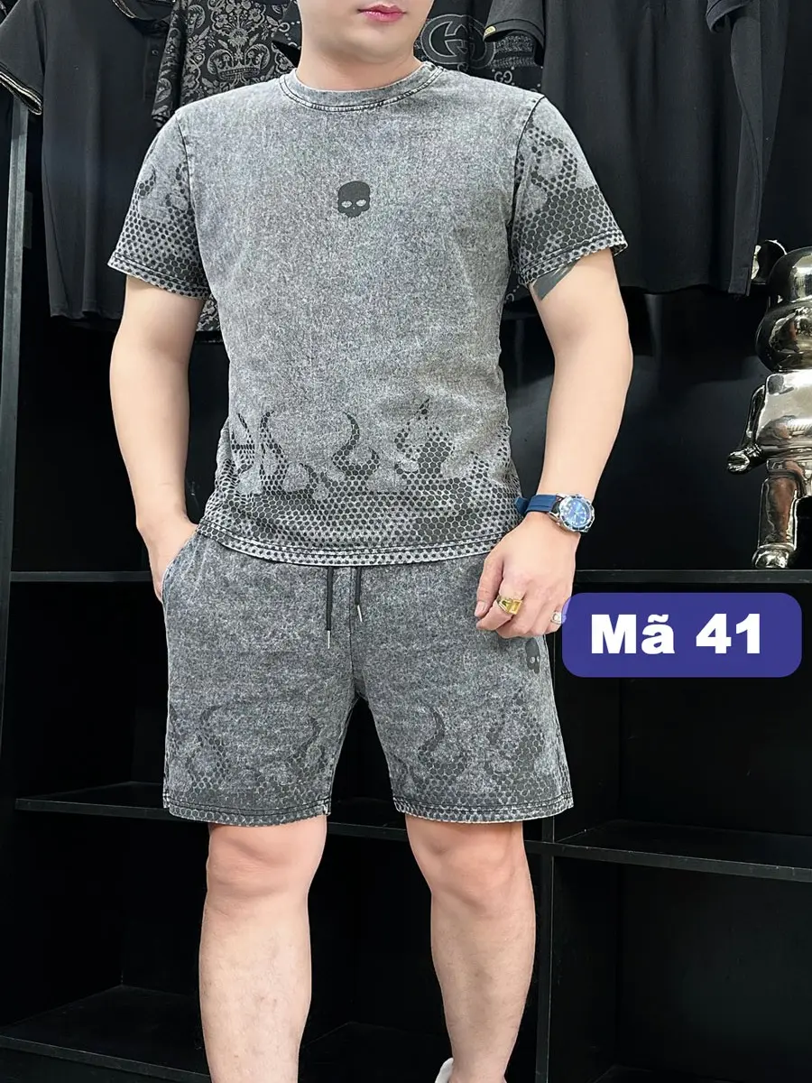 Bộ Hè Nam Thun Loang Sang Trọng Mã H41 Cao Cấp
