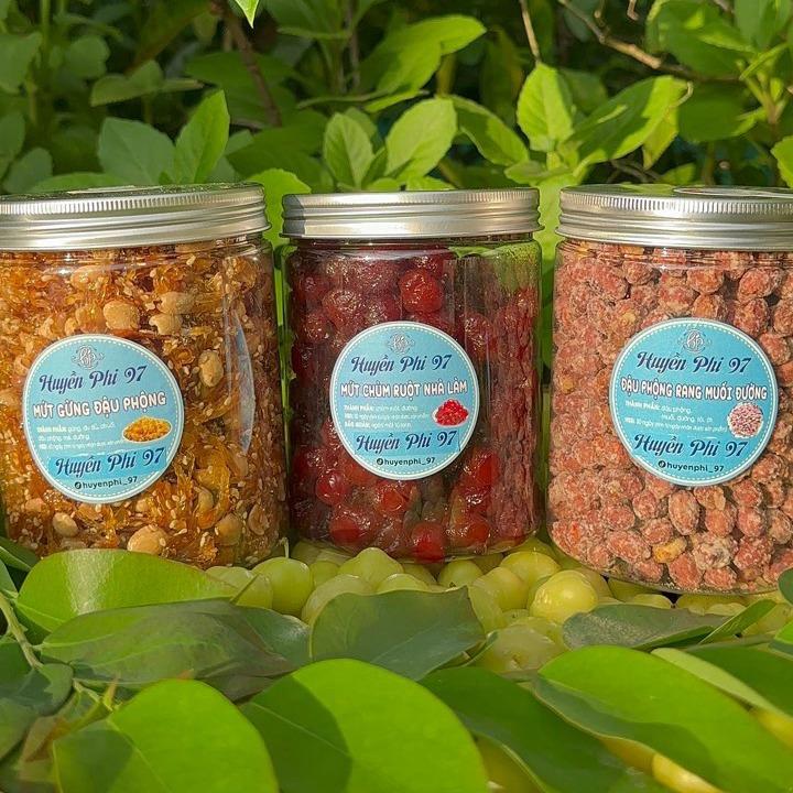  Combo 3 hủ   tầm duộc đậu phộng mứt gừng   Chua Snack 