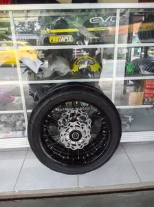 wheelset supermoto klx 150 series velg set sumo dtracker ukur 250 300 + Piringan Gold Motorcycle