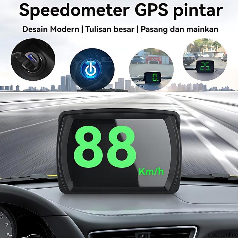 GPS Speedometer Cars Motorcycles HUD Display Large LED Letters - Shop ...