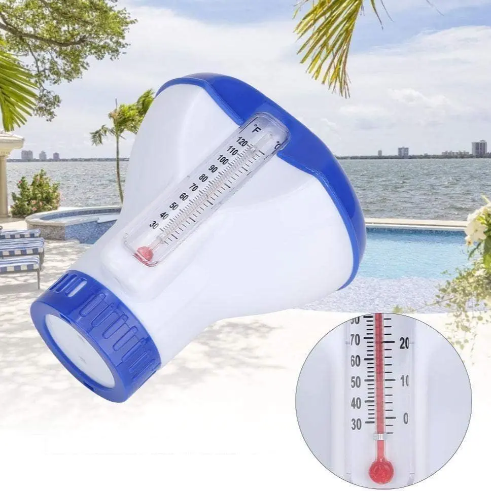 Floating Pool Chlorine Dispenser, Adjustable Chlorine Tablet Dispenser with 4 Flow Vents for Swimming Pools, Hot Tubs, Spas