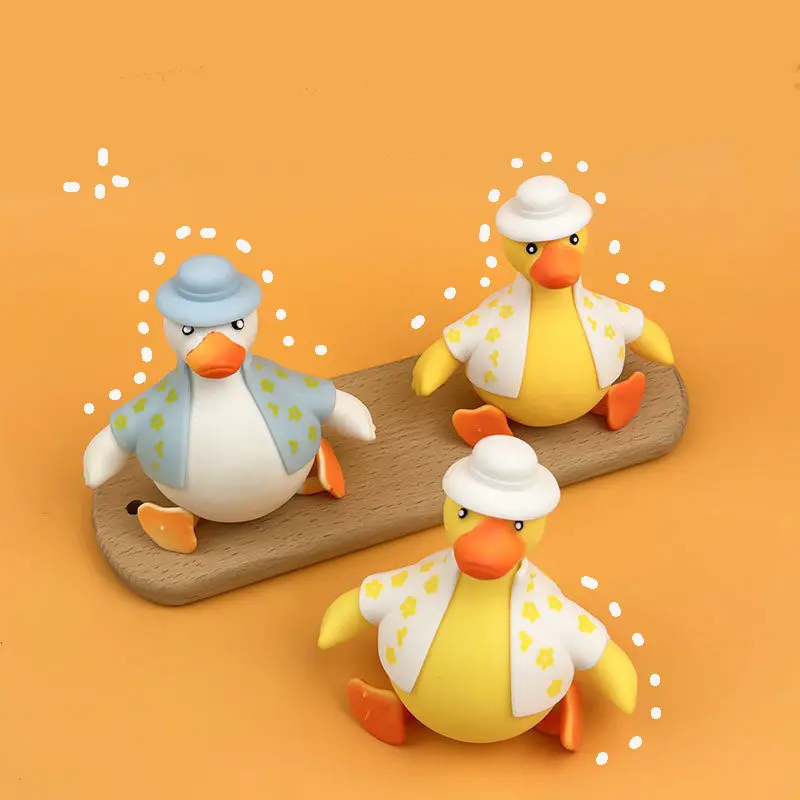 Đồ chơi bóp mềm dẻo squishy xả stress giảm căng thằng hình chú vịt dễ thương 2