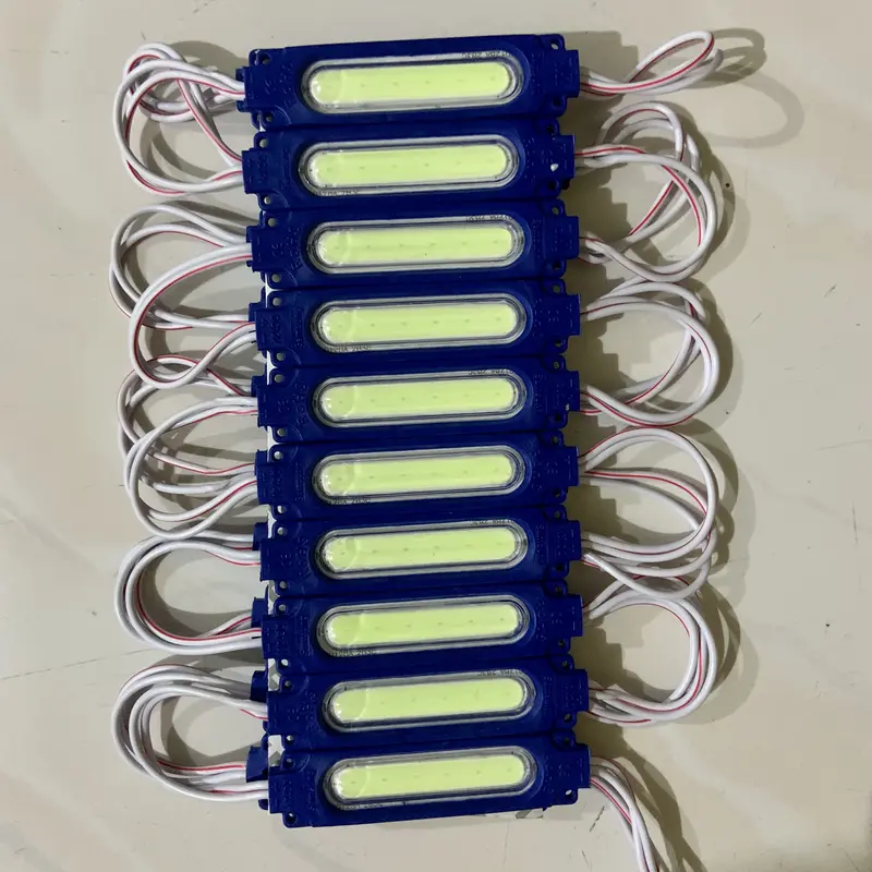 10 pcs Led modul cob 6 mata 6818 12 - 24 volt waterproof variasi motor mobil etalase neonbox Car 4
