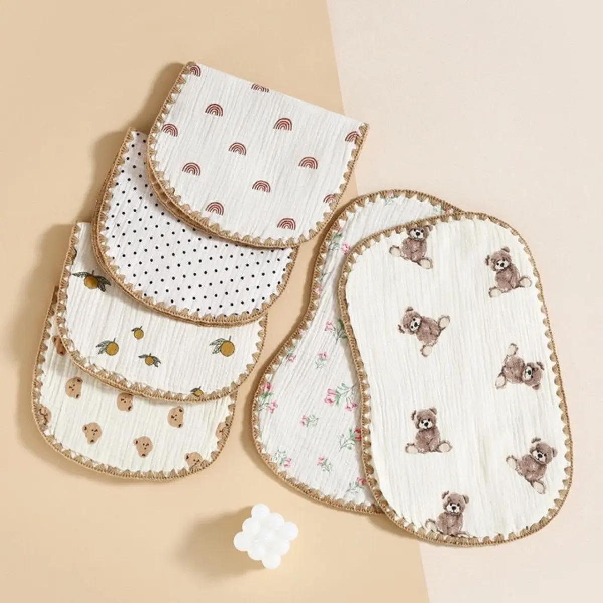 Gối xô muslin cho bé sơ sinh, gối xô 10 lớp cho bé mềm mại thoáng khí ( size 45*25cm ) Voi gối  chobé