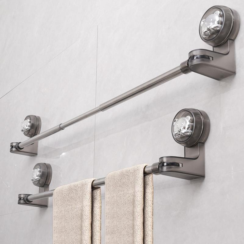 Giá Treo Khăn Có Thể Thu Vào Không Cần Đục Lỗ, Đa Năng, Giá Để Dép Lê, Chống Thấm Nước Và Chống Ẩm, Đồ Dùng Đựng Đồ Gia Dụng, 1 Cái 1