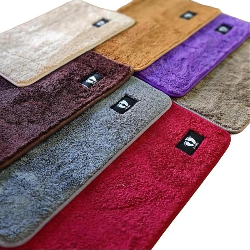  Combo 10 Thảm lau chân lông cừu LEN MỊN thấm hút tốt chống trơn trượt Cao Su Cotton KT 40x60cm 