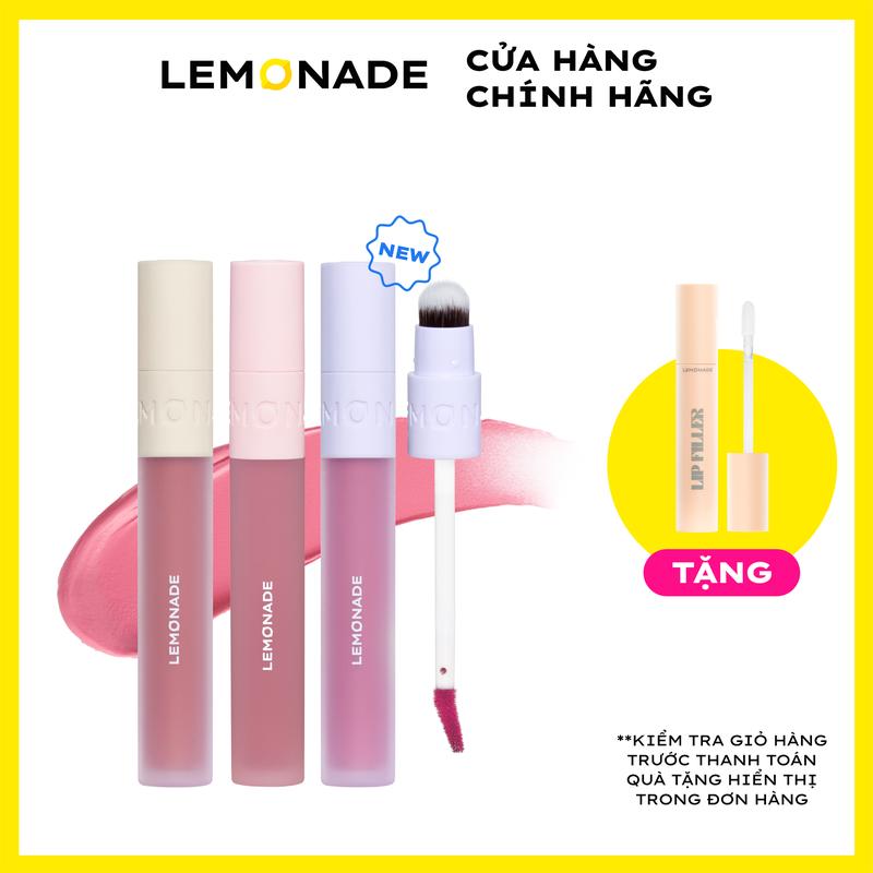 [MUA 1 TẶNG 1] MUA 01 Son kem mịn lì thuần chay Lemonade Perfect Couple 3.5g TẶNG 01 Son lót dưỡng đầy môi Lemonade Lip Filler 4.5g