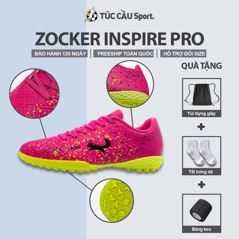 Giày Đá Bóng Zocker Inspire PRO (Freeship + Quà Tặng: Tất, Túi rút, Băng keo) - Túc Cầu Sport