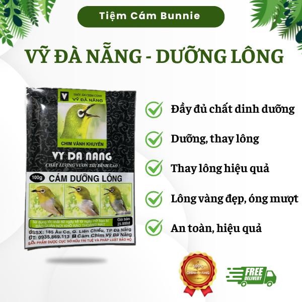 Cám chim VỸ ĐÀ NẴNG - Cám Líu số 1,2; Cám Dưỡng Lông - dành cho chim Vành Khuyên - Cao Cấp chính hãng